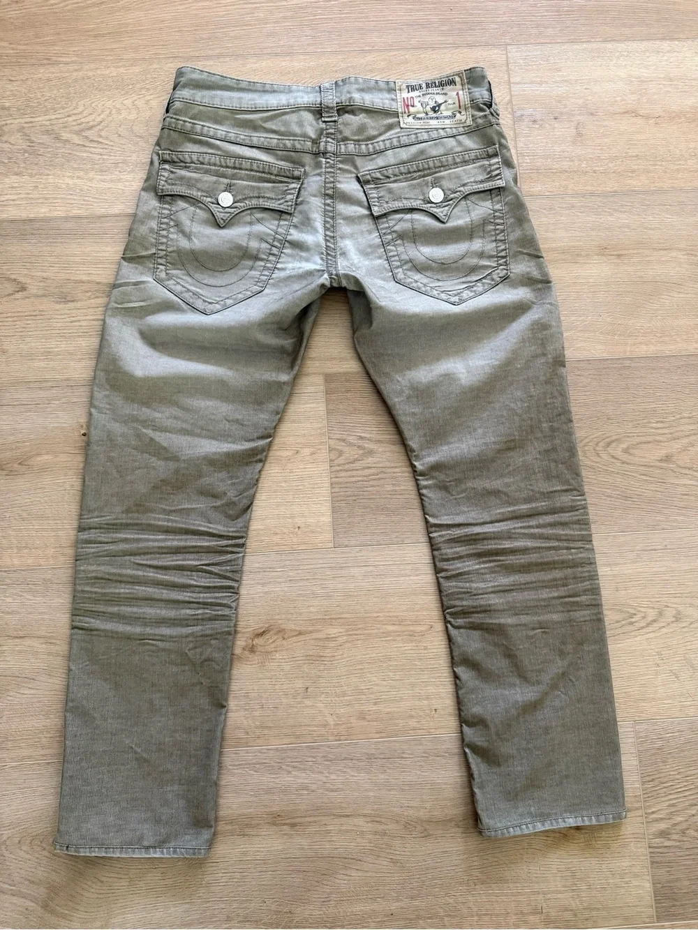 True Religion Vintage Ricky Micro Corduroy Straight Leg Pants Men 32